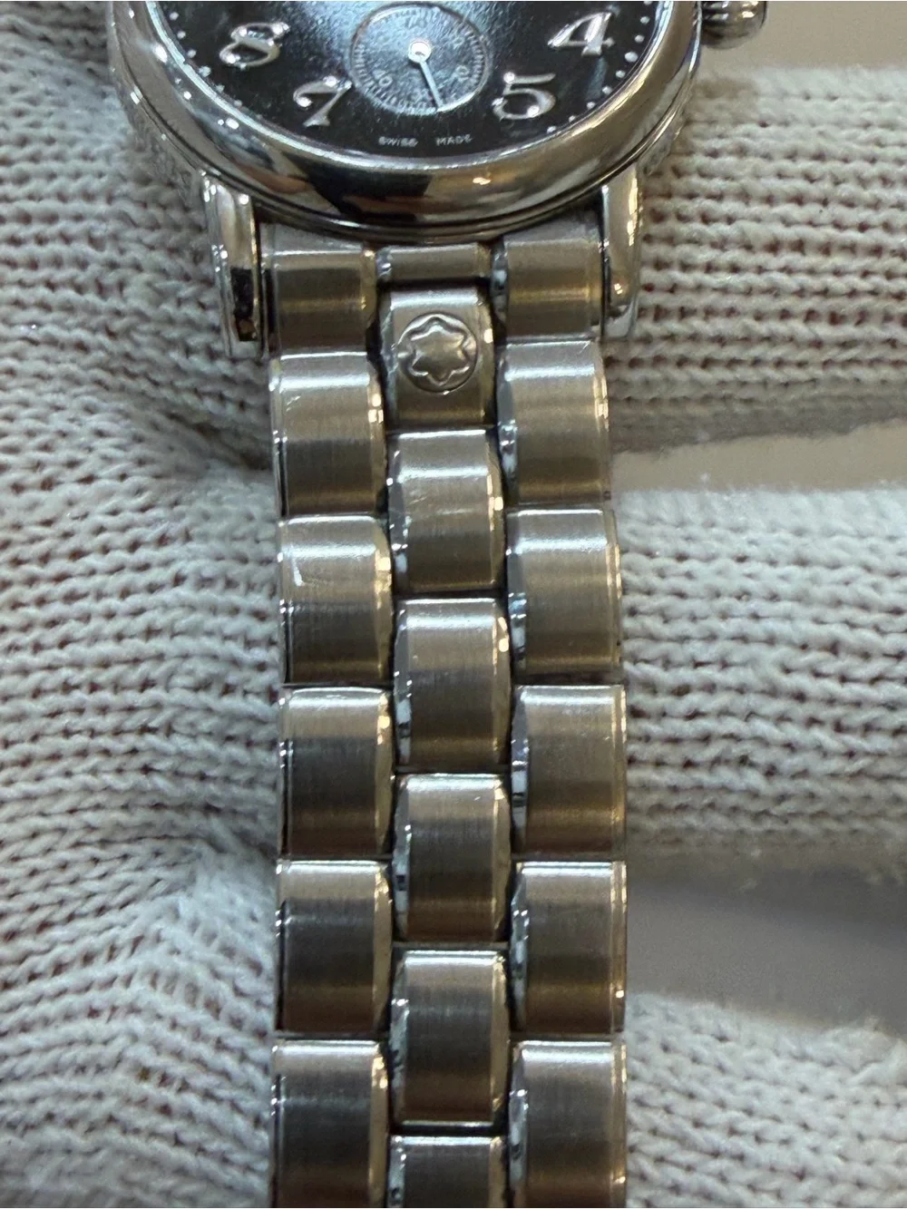 Montblanc Meisterstuck Reserve de Marche 7017 Steel Manual Mens Watch Black Box